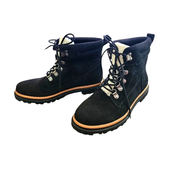 torrid Shoes - Torrid Hiker Lug Bootie Wide Width Black